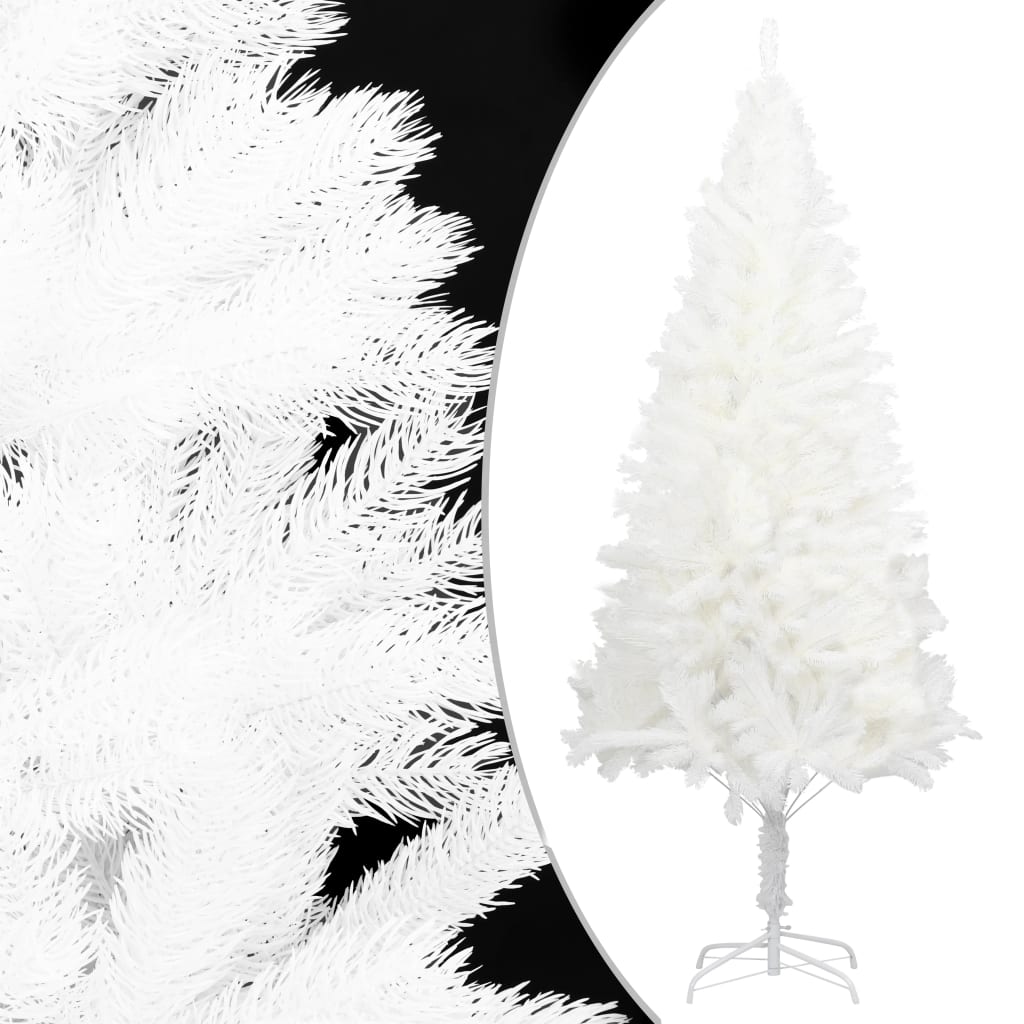 vidaXL Artificial Christmas Tree Lifelike Needles White 4 ft