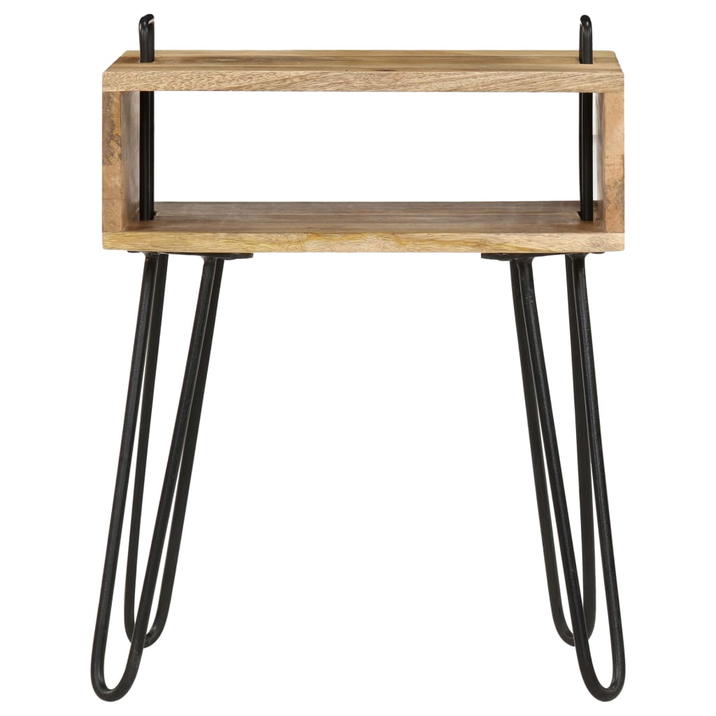 vidaXL Bedside Table Solid Mango Wood 15.7"x13.4"x18.5"