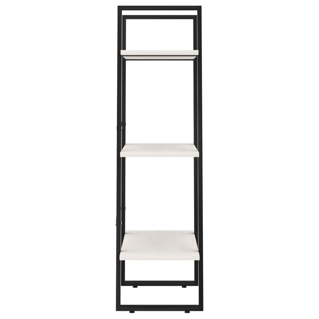 vidaXL Storage Shelf White 23.6"x11.8"x41.3" Solid Wood Pine