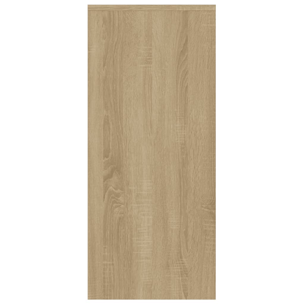 vidaXL Sideboard Sonoma Oak 40.2"x13"x29.5" Engineered Wood