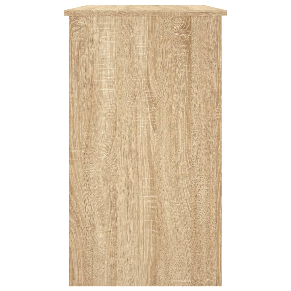 vidaXL Desk Sonoma Oak 35.4"x17.7"x29.9" Engineered Wood