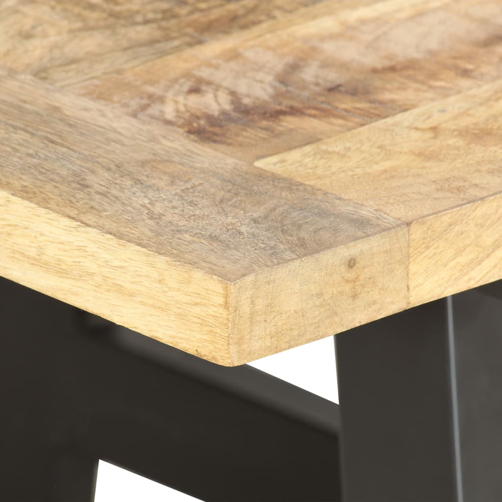 vidaXL Extendable Coffee Table 63"x27.6"x17.7" Solid Mango Wood