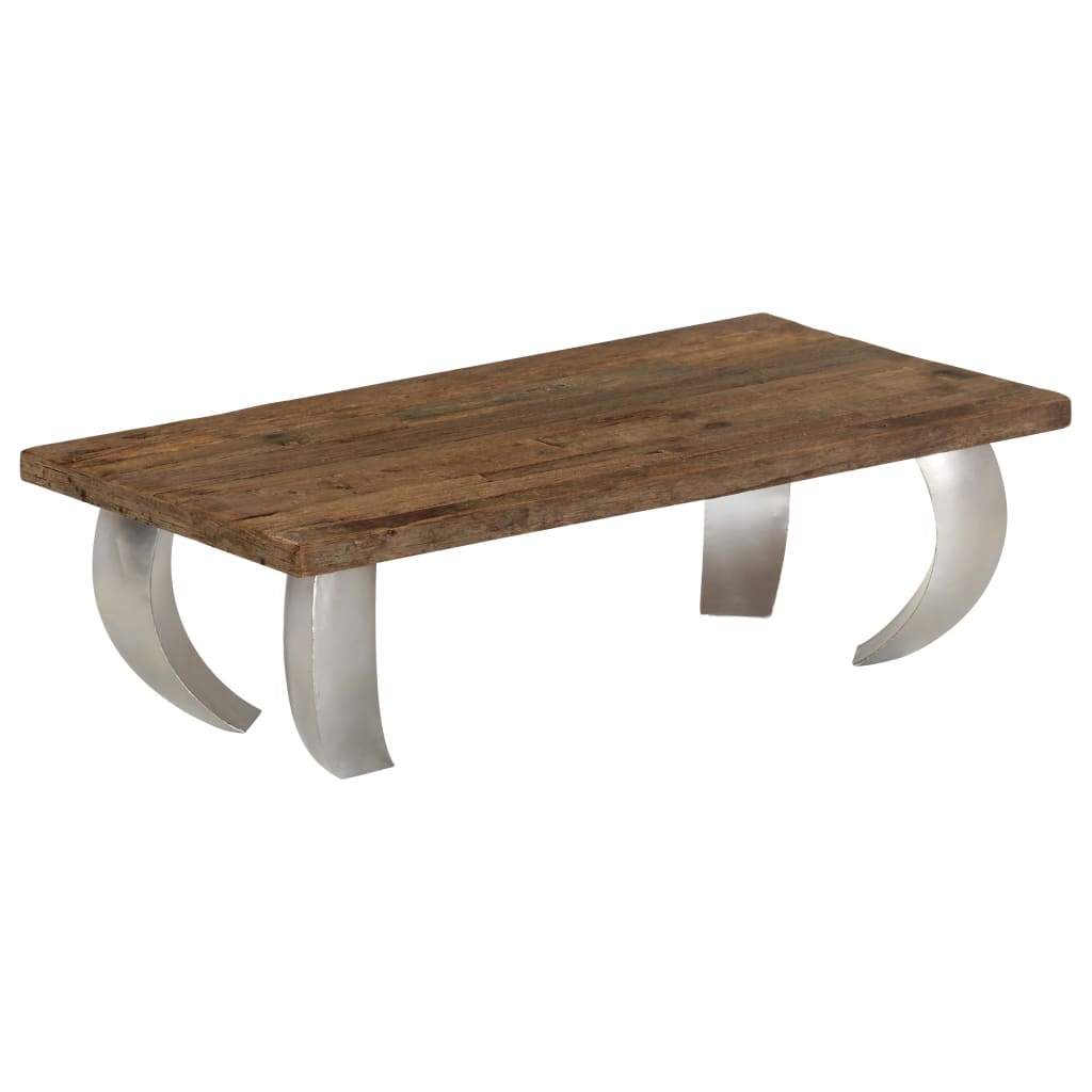 vidaXL Opium Coffee Table Reclaimed Wood and Steel 43.3"x23.6"x13.8"