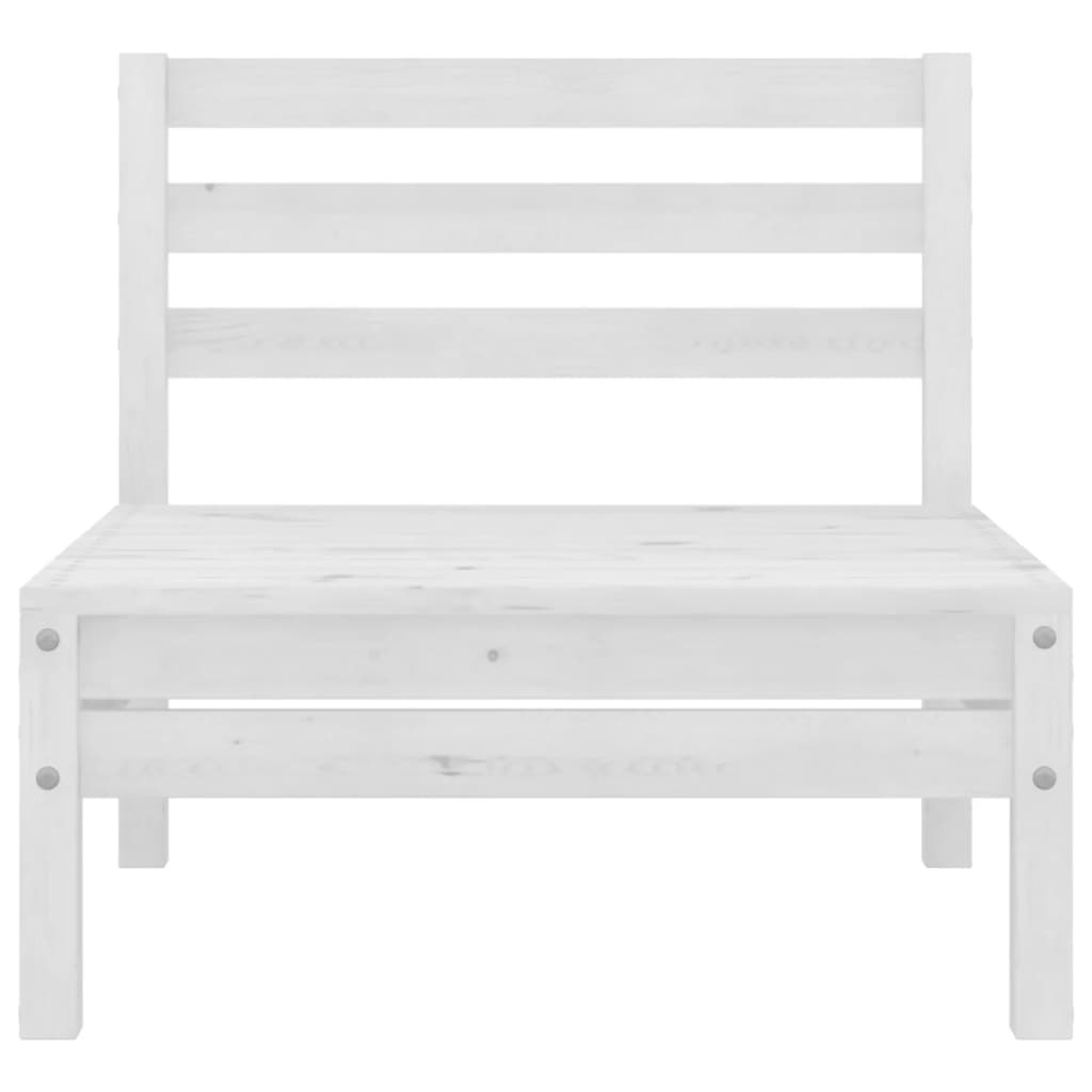 Kroniek Naschrift Brandweerman vidaXL 3 Piece Patio Lounge Set Solid Wood Pine White | vidaXL.com