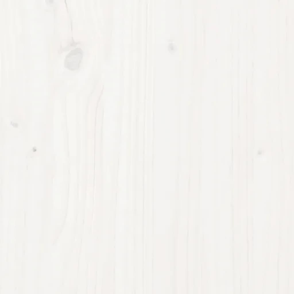 vidaXL Sideboards 2 pcs White 12.4"x13.4"x29.5" Solid Wood Pine