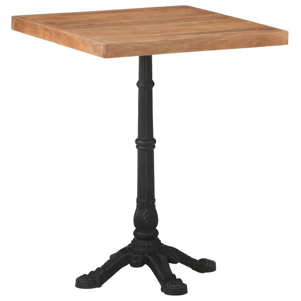 vidaXL Bistro Table 23.6"x23.6"x29.9" Solid Acacia Wood