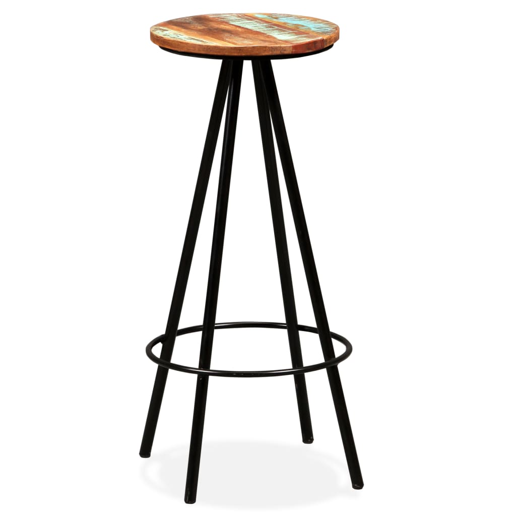 vidaXL Bar Stools 4 pcs Solid Reclaimed Wood