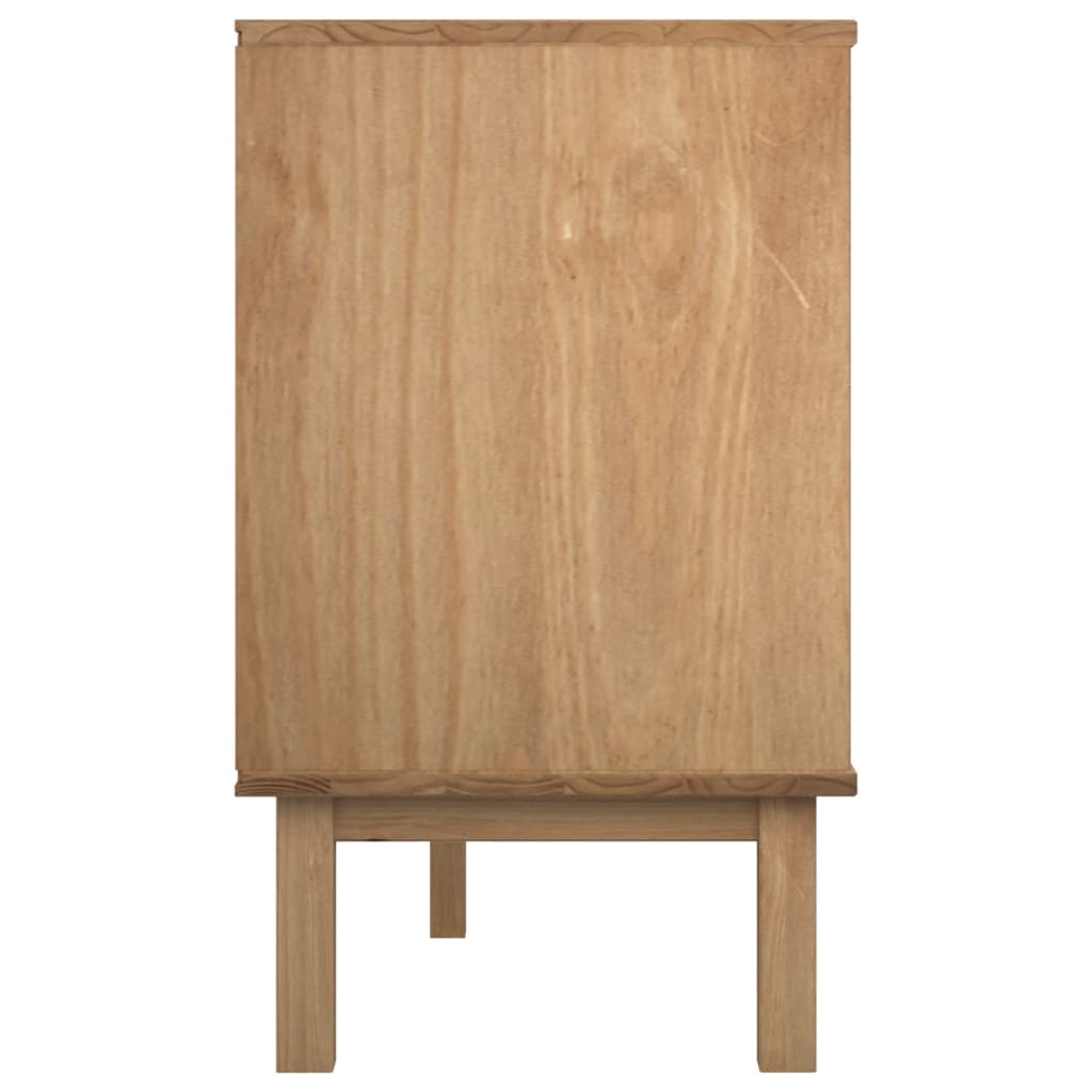 vidaXL Drawer Cabinet OTTA 43.7"x16.9"x28.9" Solid Wood Pine