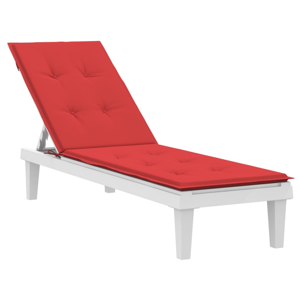 vidaXL Deck Chair Cushion Red (29.5"+41.3")x19.7"x1.2"