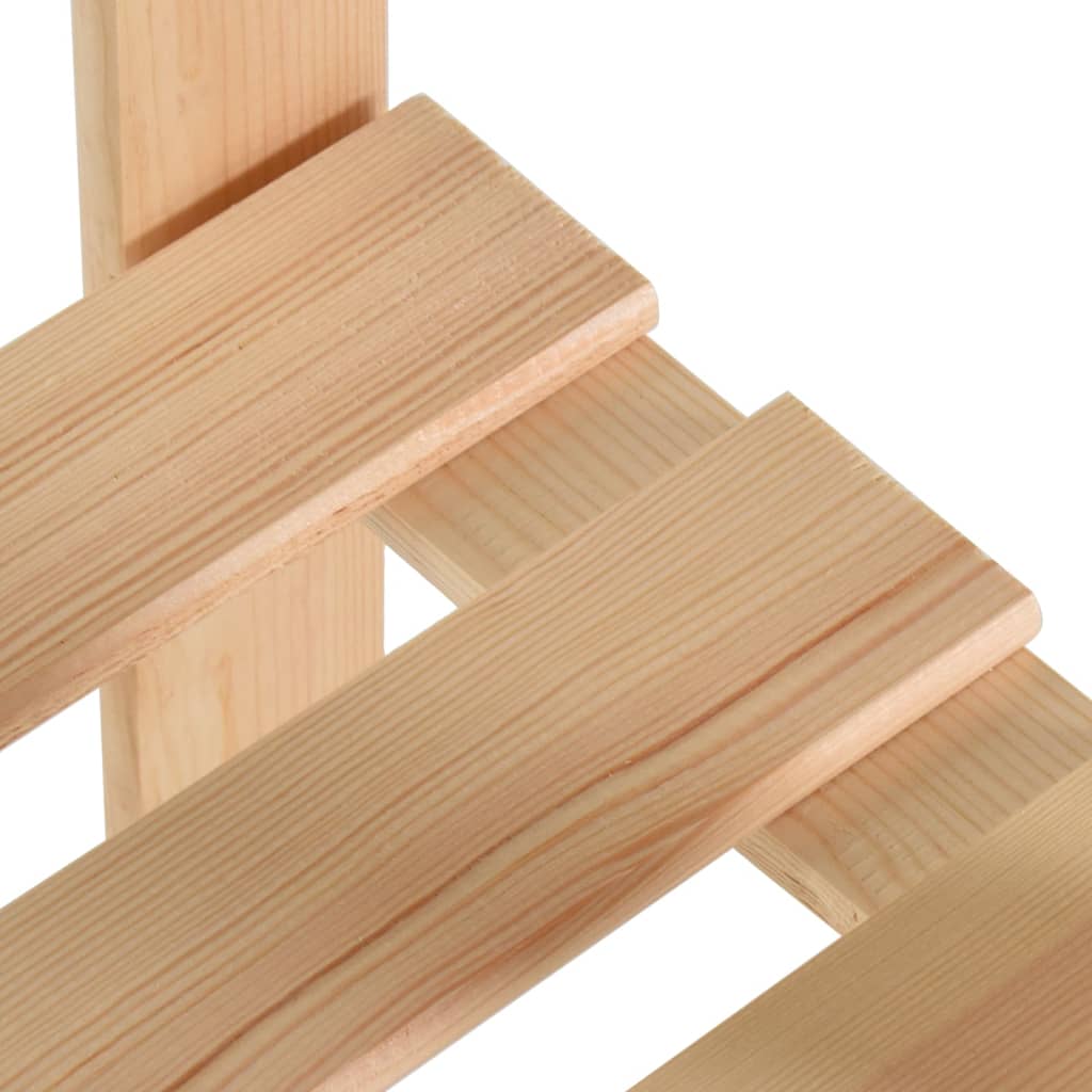 vidaXL 5-Tier Storage Rack 31.5"x11.2"x66.9" Solid Wood Pine