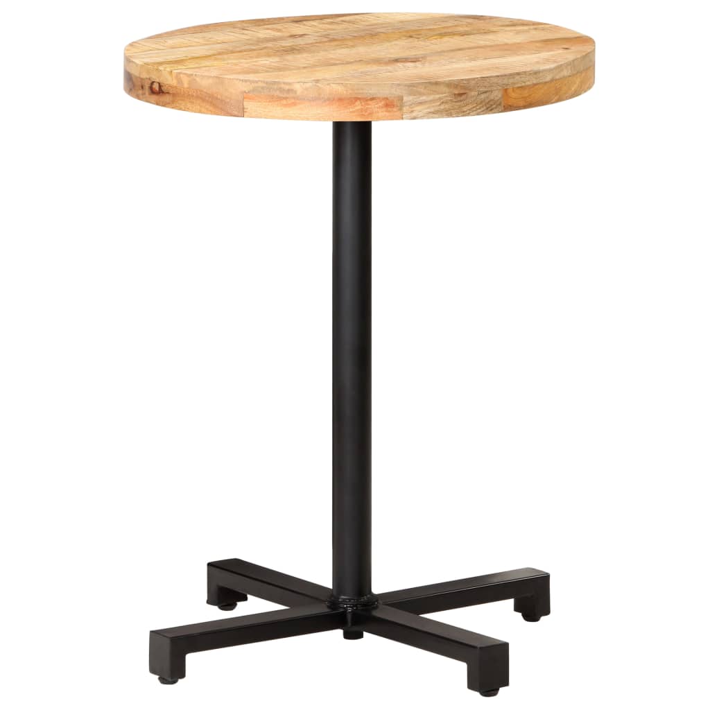 vidaXL Bistro Table Round Ø23.6"x29.5" Rough Mango Wood