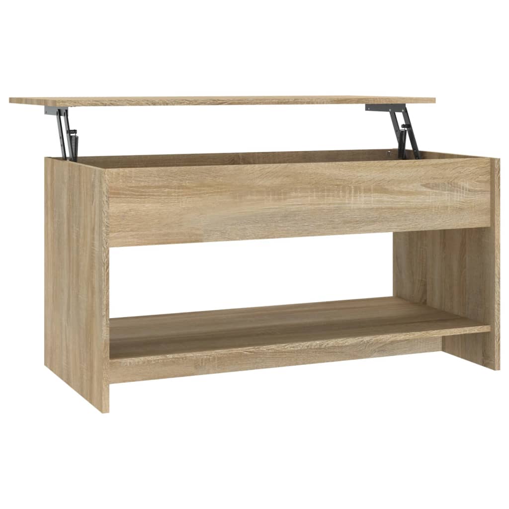 vidaXL Coffee Table Sonoma Oak 40.2"x19.7"x20.7" Engineered Wood