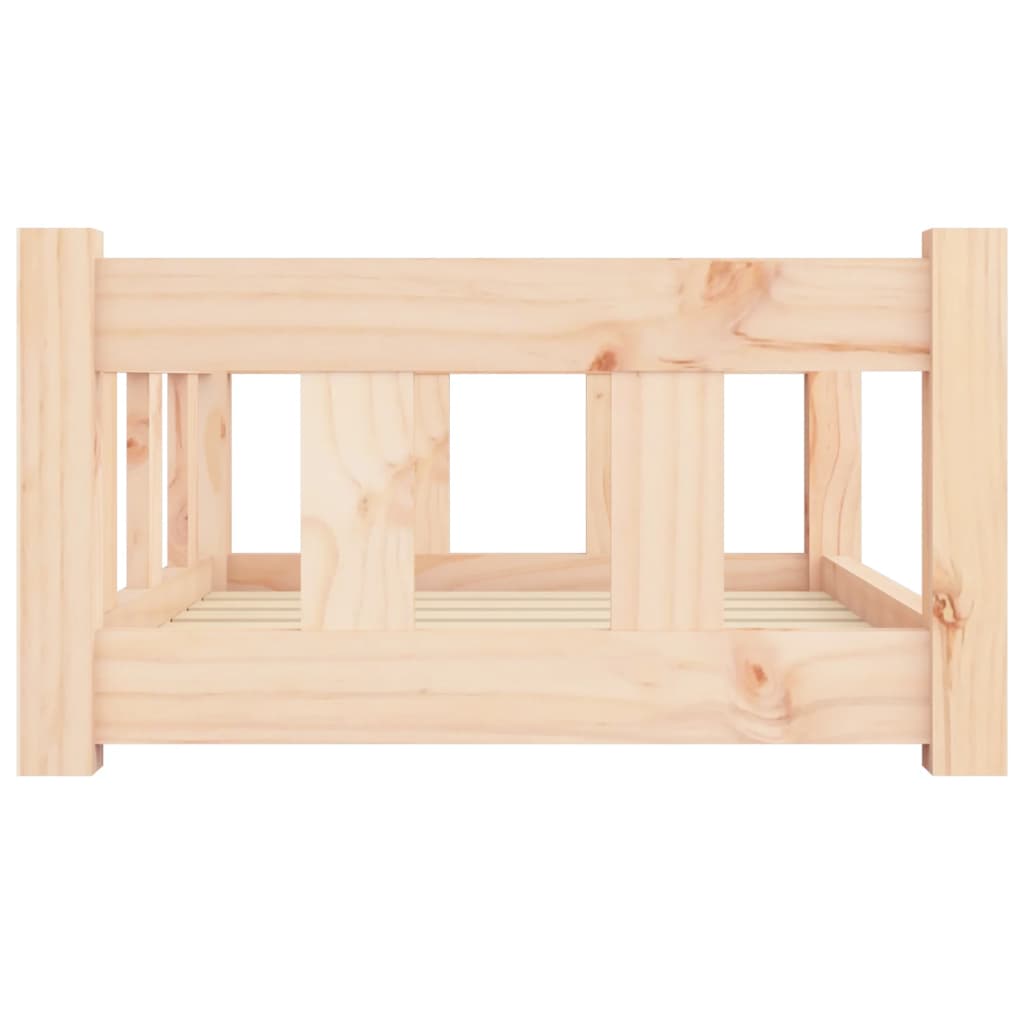 vidaXL Dog Bed 25.8"x19.9"x11" Solid Wood Pine