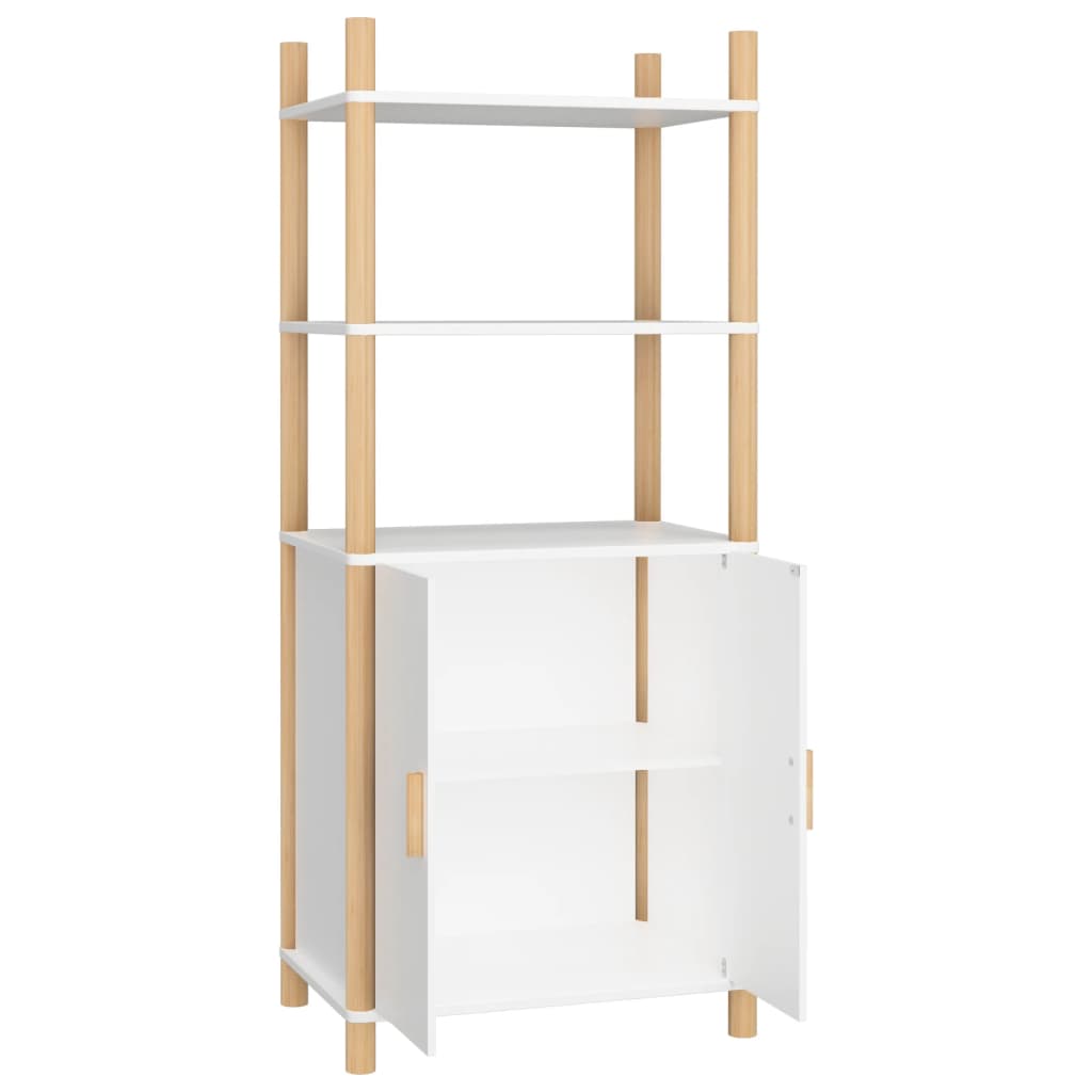 vidaXL Highboard White 23.6"x15.7"x55.5" Engineered Wood