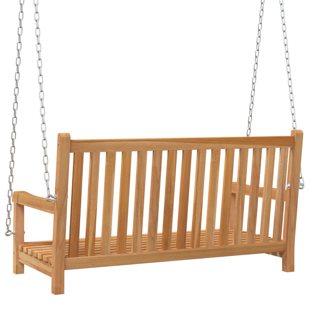 vidaXL Swing Bench Solid Teak Wood 44.9"x23.6"x25.2"