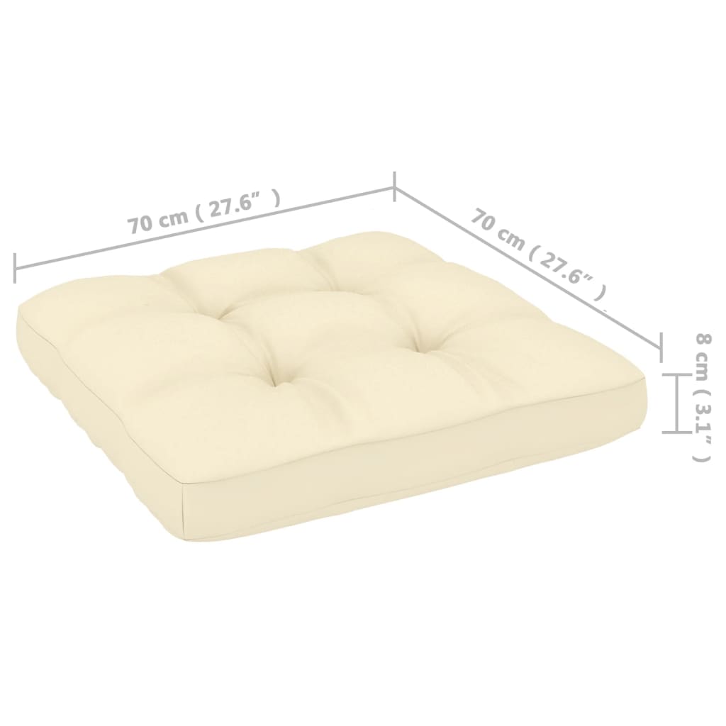 vidaXL 8 Piece Patio Lounge Set&Cushions Honey Brown Solid Pinewood