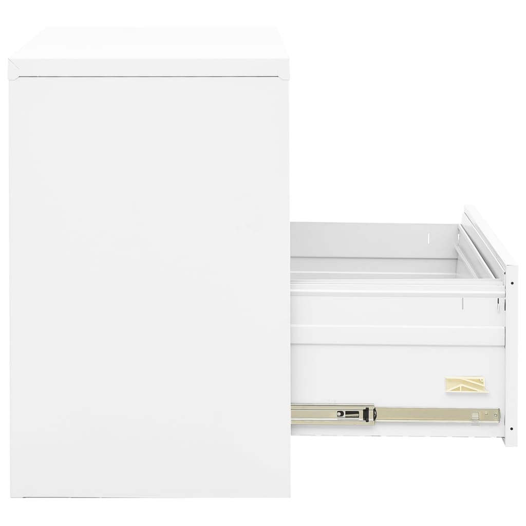 vidaXL Filing Cabinet White 35.4"x18.1"x28.5" Steel