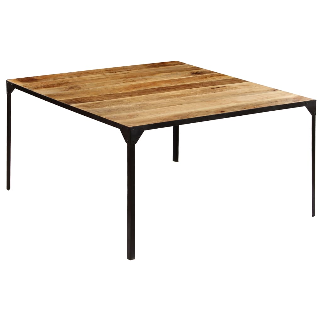 vidaXL Dining Table 55.1"x55.1"x29.9" Solid Mango Wood