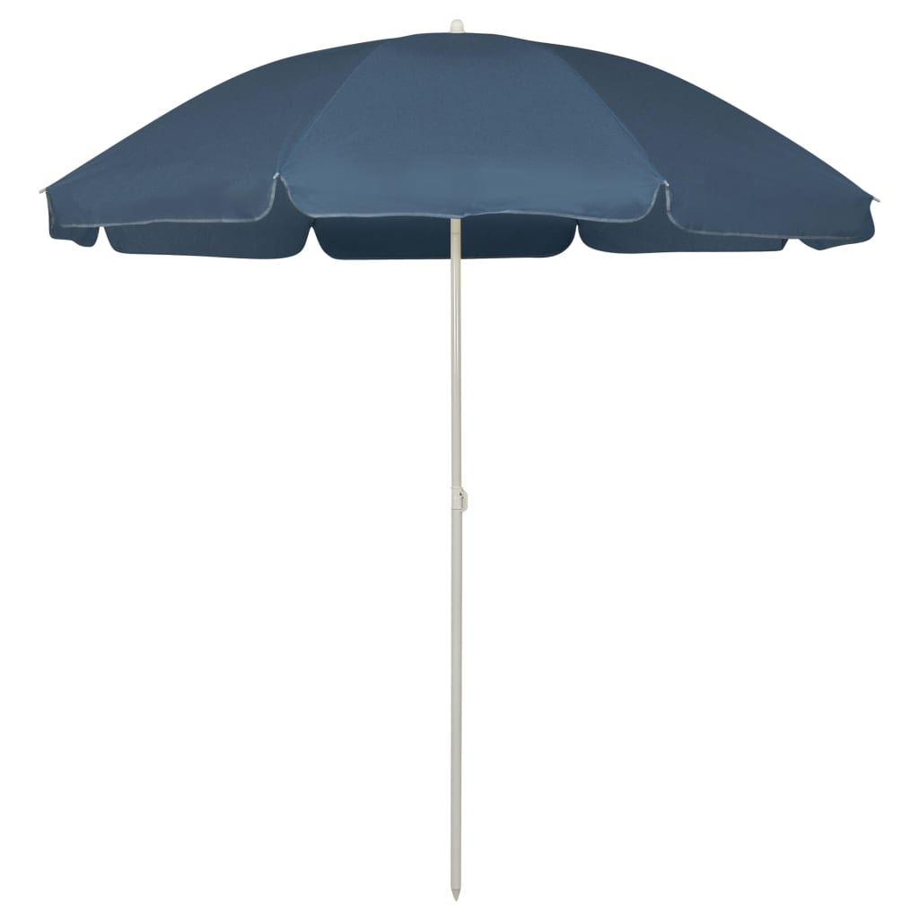 vidaXL Beach Umbrella Blue 94.5"