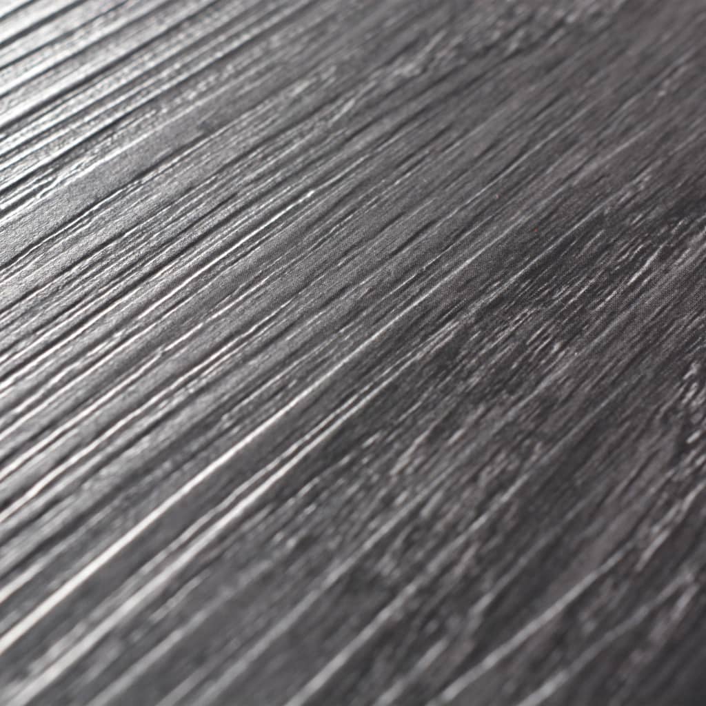vidaXL Self-adhesive PVC Flooring Planks 54 ft² 0.08" Black and White