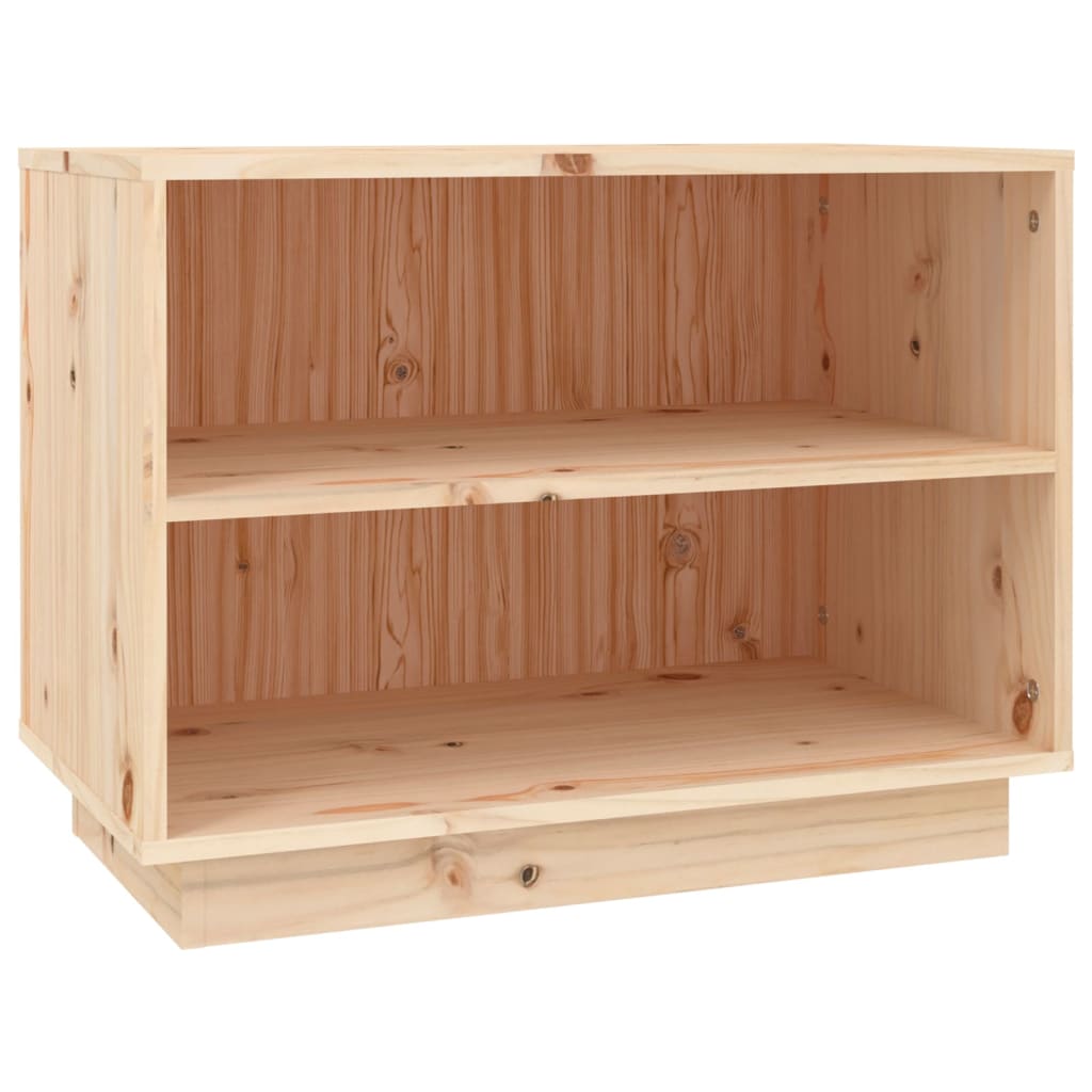 vidaXL Shoe Cabinet 23.6"x13.4"x17.7" Solid Wood Pine