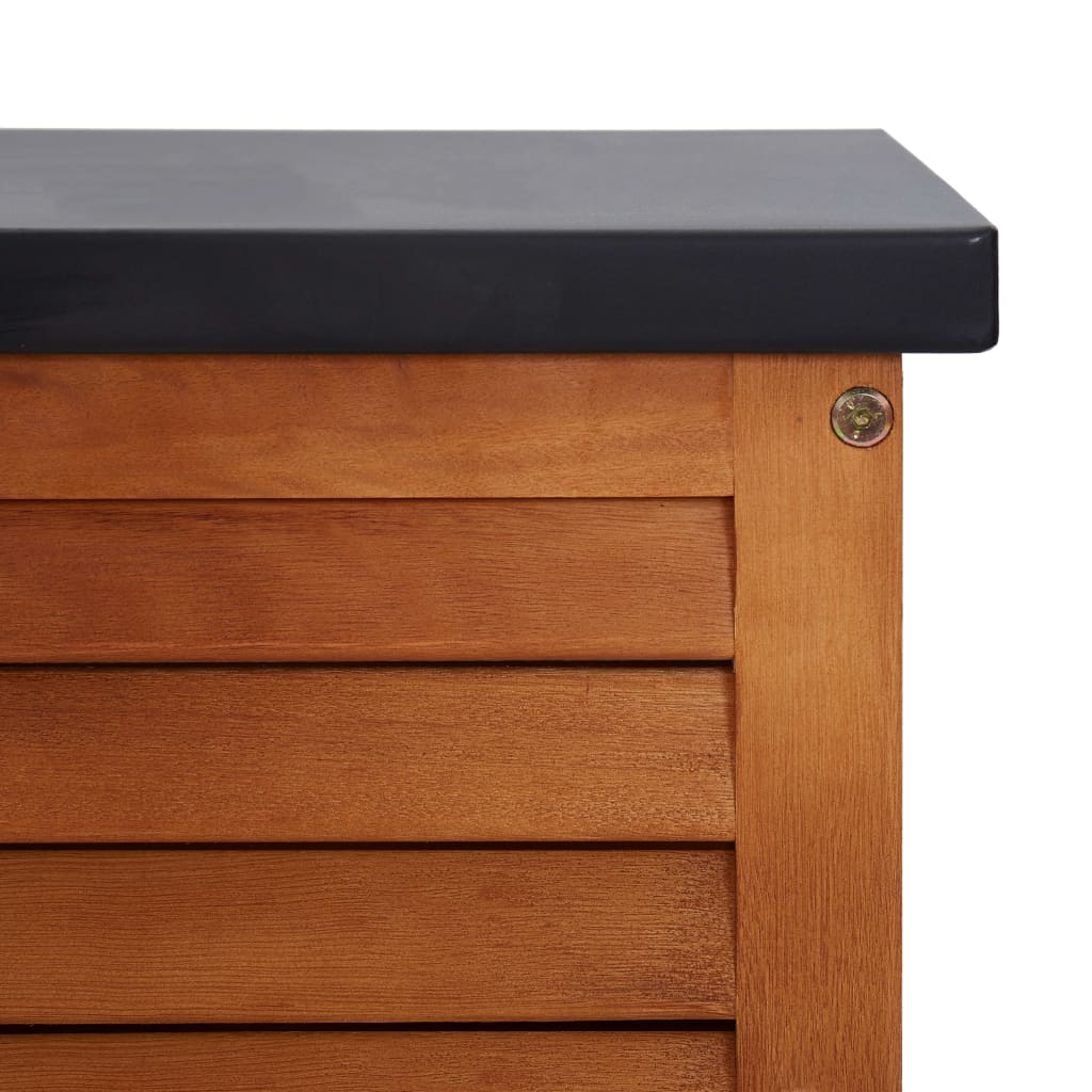 vidaXL Patio Storage Box 59.1"x19.7"x21.7" Solid Wood Eucalyptus