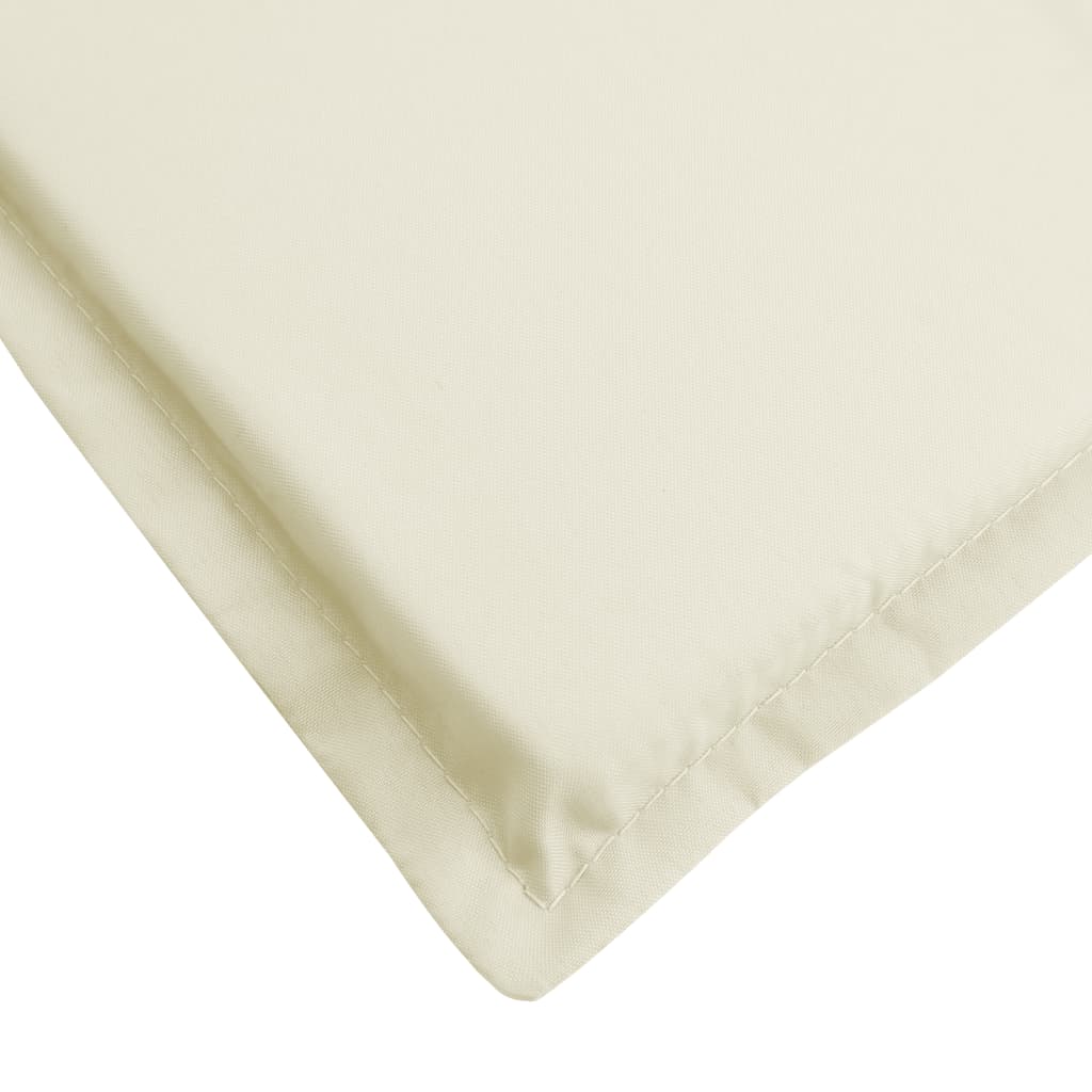vidaXL Sun Lounger Cushion Cream 73.2"x22.8"x1.2"