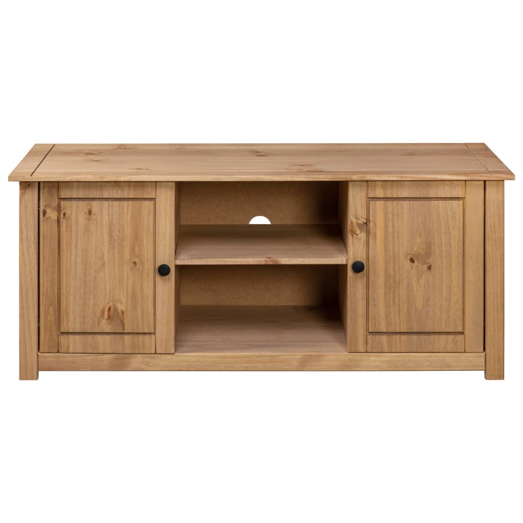 vidaXL TV Cabinet 47.2"x15.7"x19.7" Solid Pine Wood Panama Range