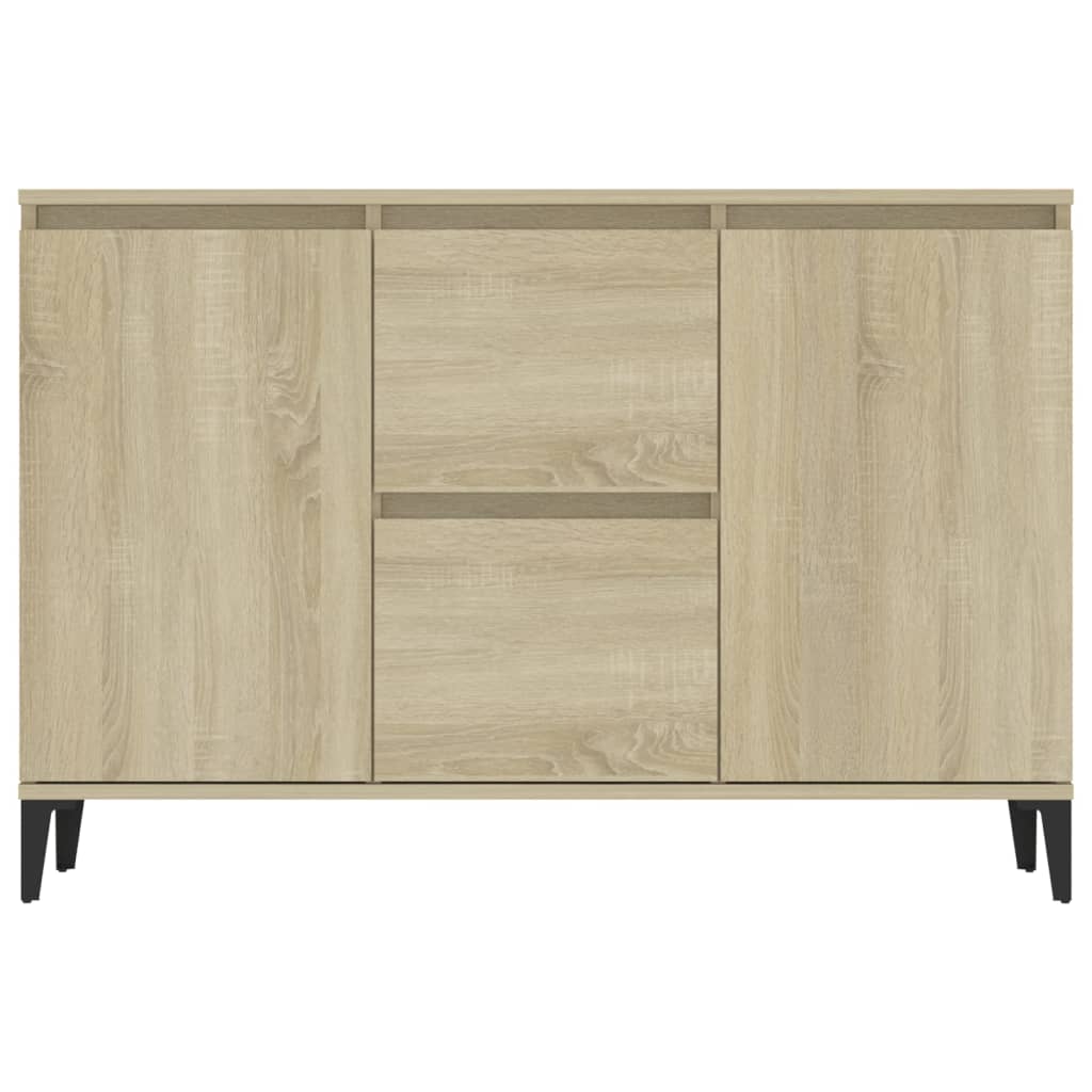 vidaXL Sideboard Sonoma Oak 40.9"x13.8"x27.6" Engineered Wood