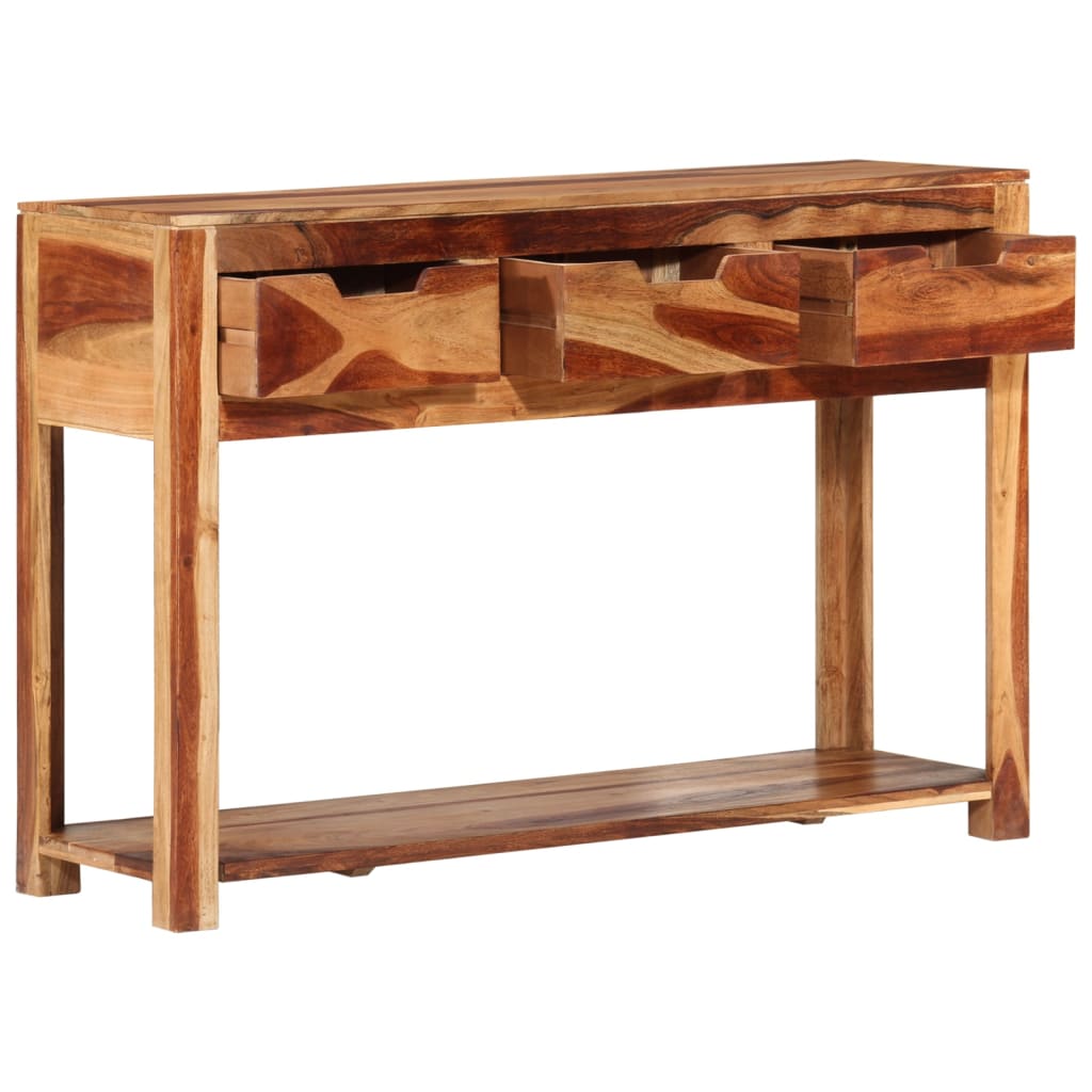 vidaXL Console Table 43.3"x13.8"x29.5" Solid Wood Acacia