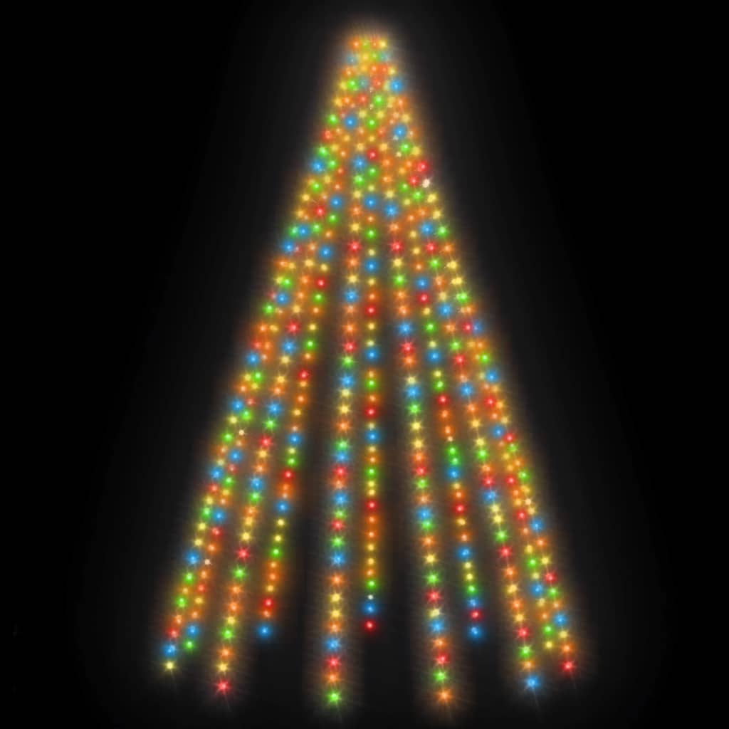 vidaXL Tree Lights with 500 LEDs Colorful 196.9" Indoor Outdoor