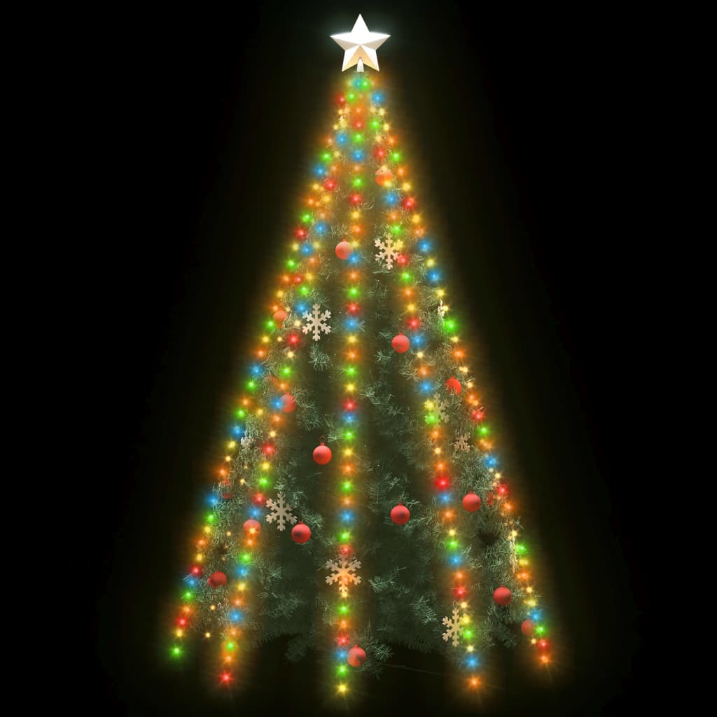 vidaXL Christmas Tree Net Lights with 400 LEDs Colorful 157.5"