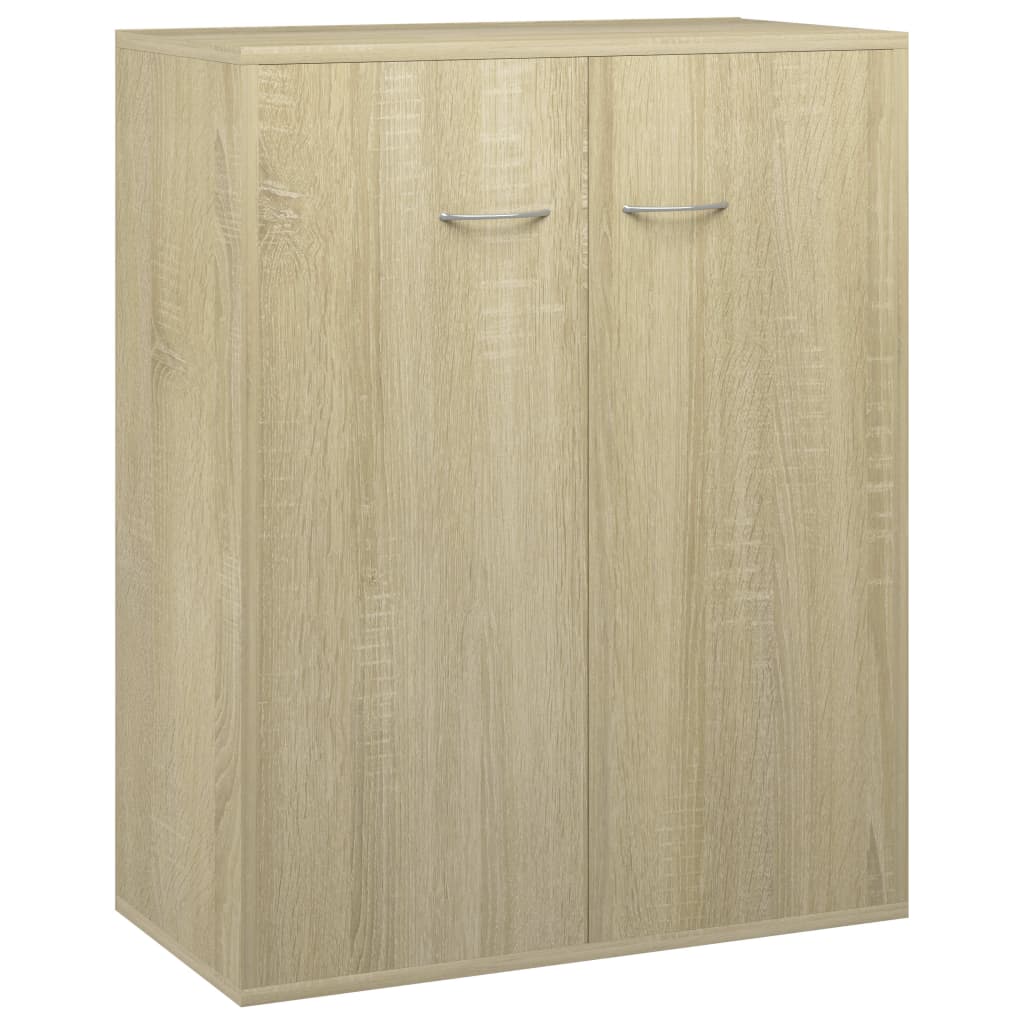 vidaXL Sideboard Sonoma Oak 23.6"x11.8"x29.5" Engineered Wood