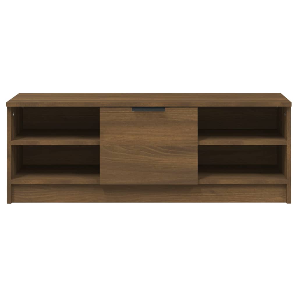 vidaXL TV Stand Brown Oak 40.2"x14"x14.4" Engineered Wood
