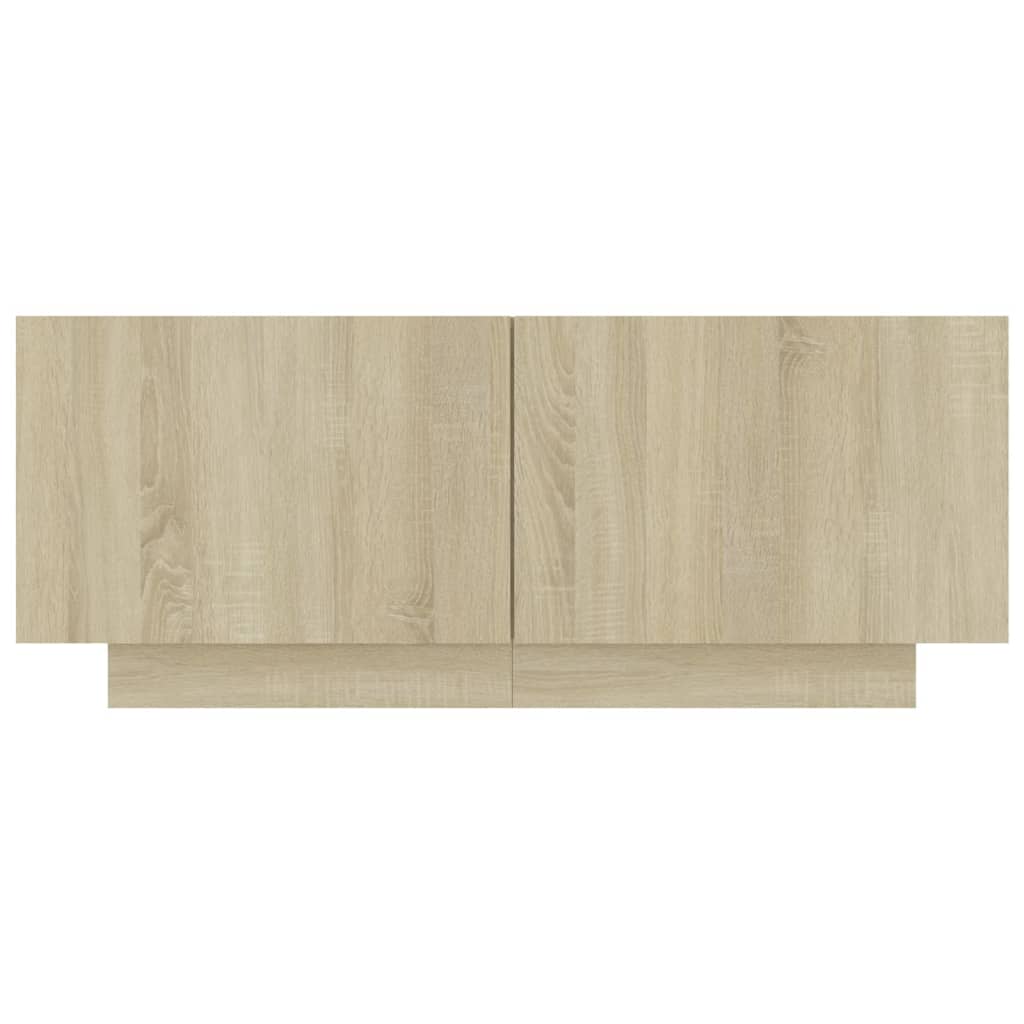 vidaXL TV Stand Sonoma Oak 39.4"x13.8"x15.7" Engineered Wood