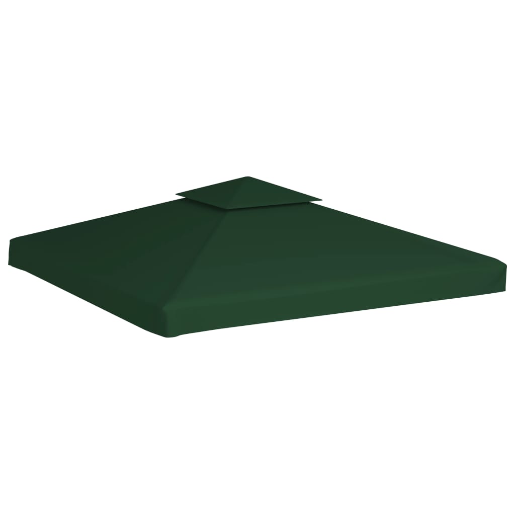 vidaXL Gazebo Cover Canopy Replacement 9.14 oz/yd² Green 10'x10'
