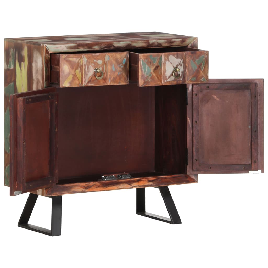 vidaXL Side Cabinet 27.6"x13.8"x29.5" Solid Reclaimed Wood