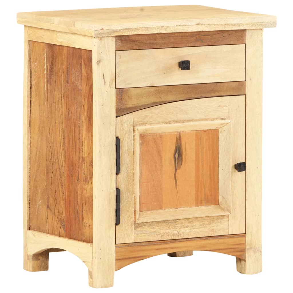 vidaXL Bedside Cabinet 15.7"x11.8"x19.7" Solid Reclaimed Wood