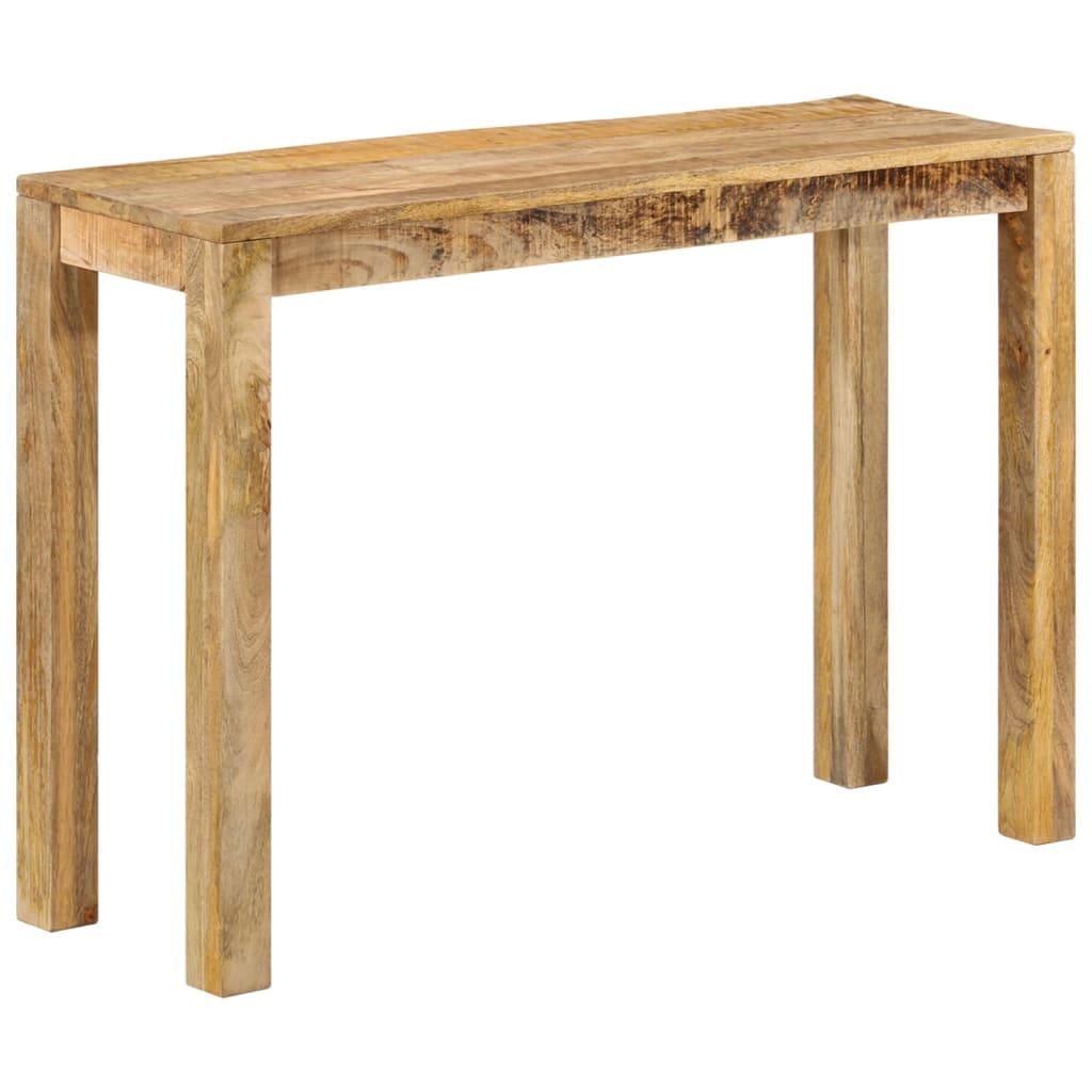 vidaXL Console Table 43.3"x13.8"x29.9" Rough Mango Wood