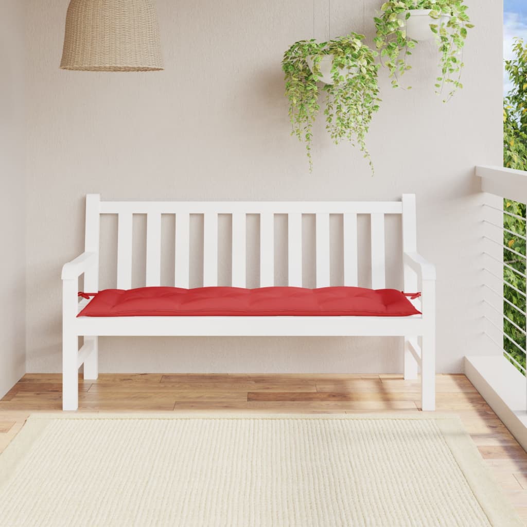vidaXL Garden Bench Cushion Red 59.1"x19.7"x2.8" Oxford Fabric
