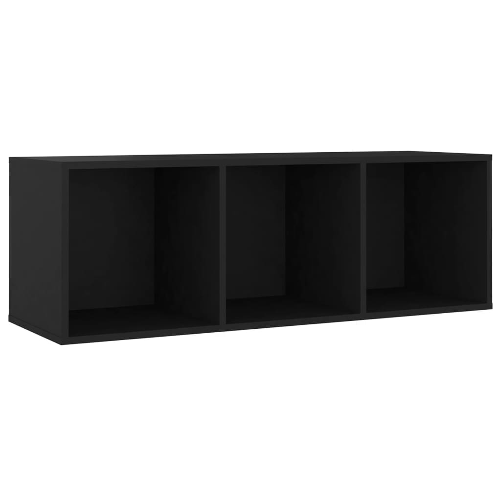 vidaXL TV Cabinets 2 pcs Black 42.1"x13.8"x14.6" Engineered Wood