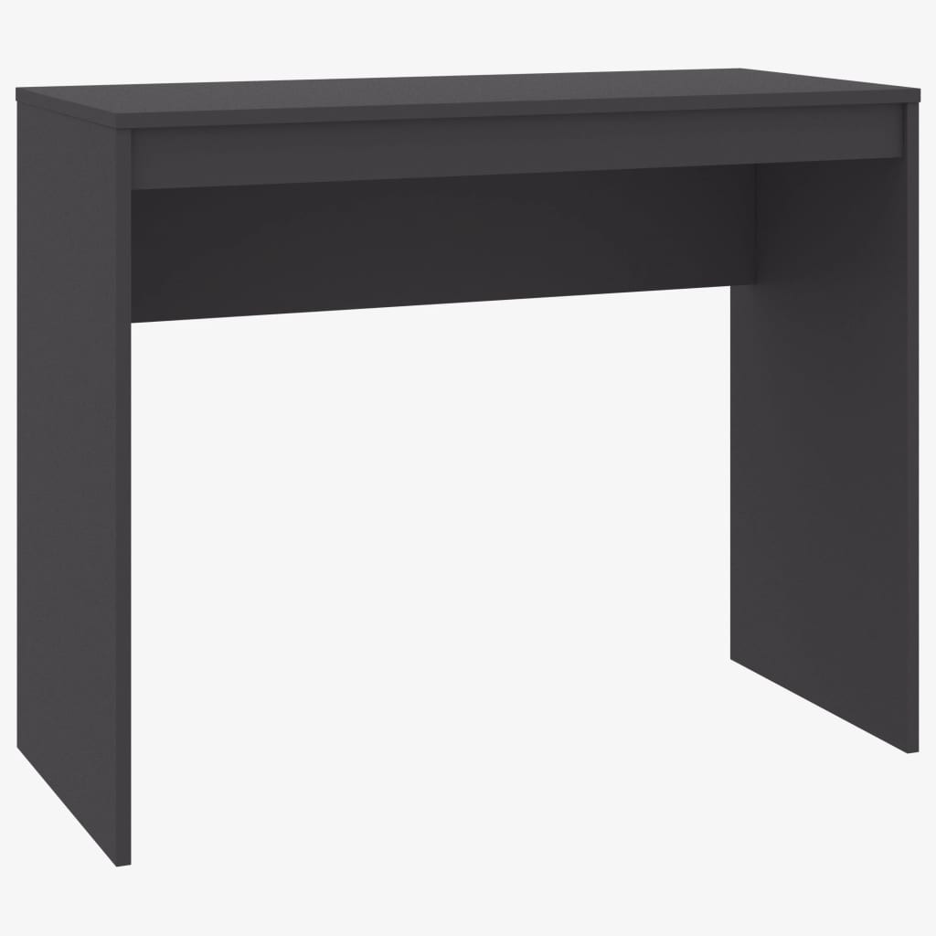 vidaXL Desk Gray 35.4"x15.7"x28.3" Engineered Wood