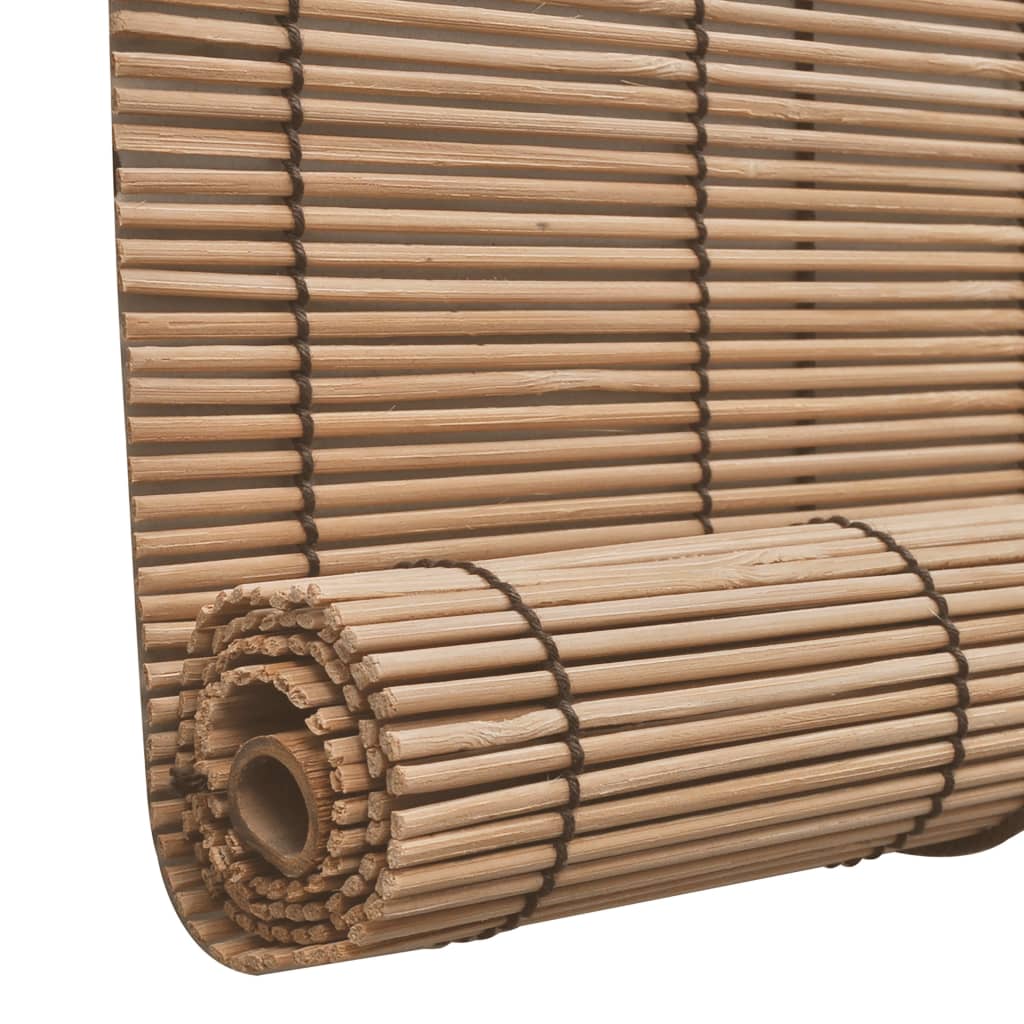 vidaXL Brown Bamboo Roller Blinds 55.1"x63"