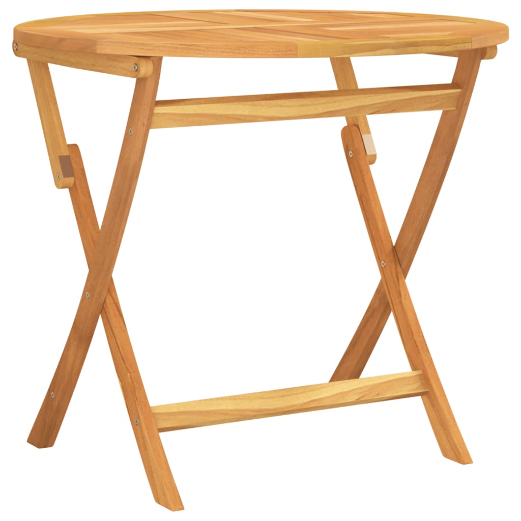 vidaXL Folding Patio Table 33.5"x29.9" Solid Teak Wood