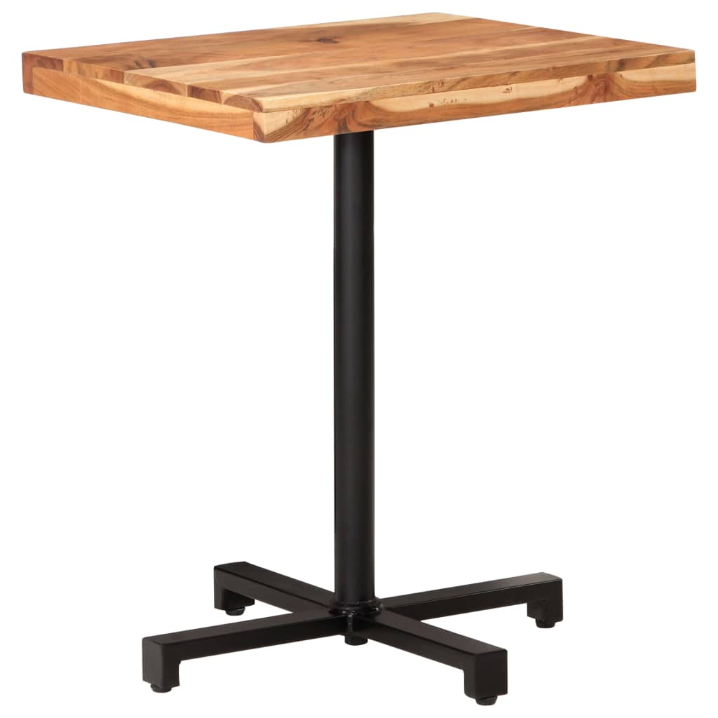 vidaXL Bistro Table Square 23.6"x23.6"x29.5" Solid Acacia Wood