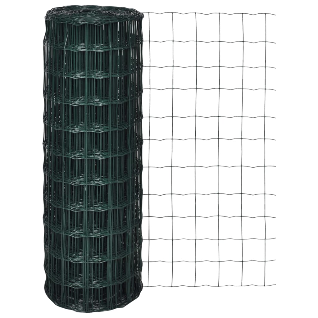 Euro Fence Steel 82ftx3.3ft Green