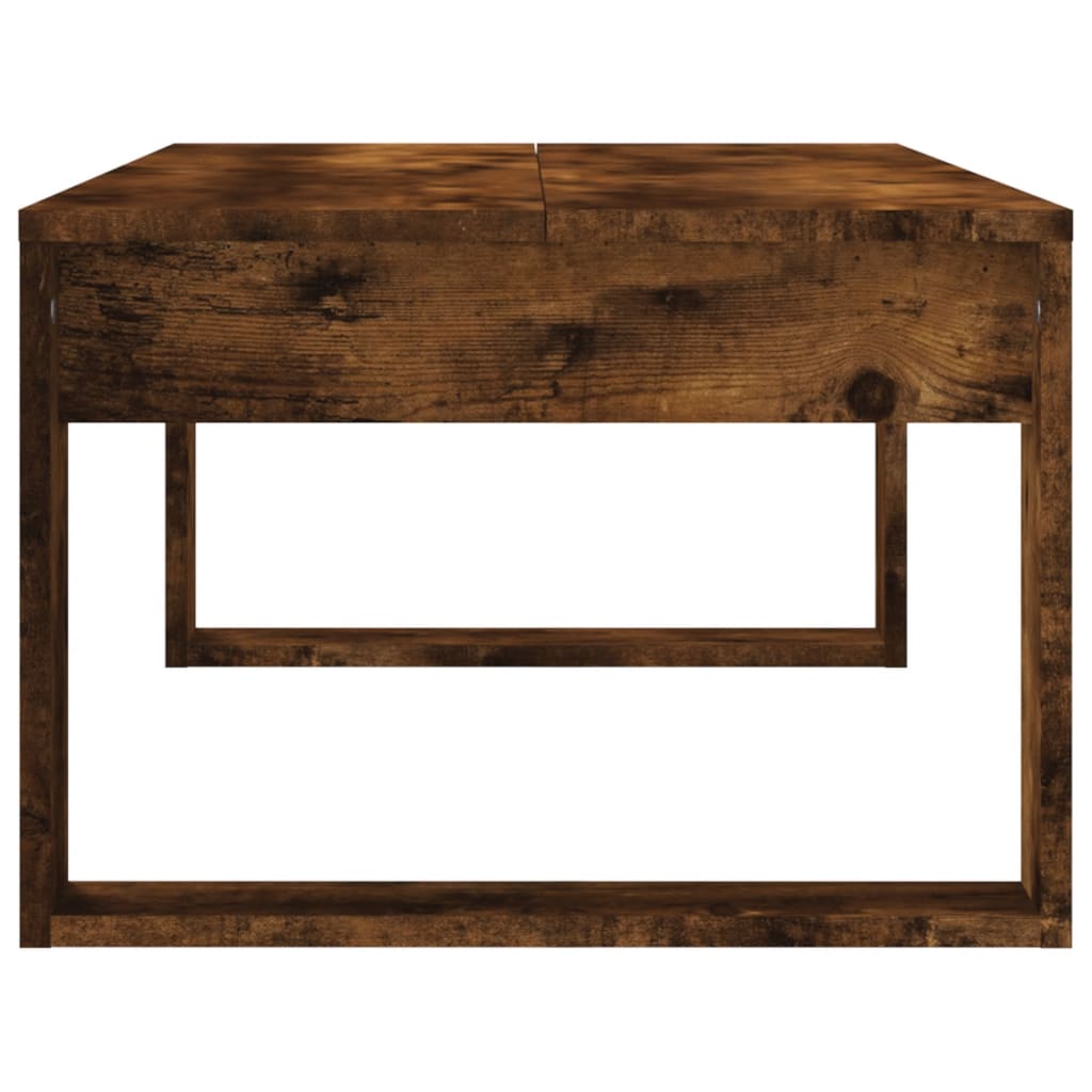vidaXL Coffee Table Smoked Oak 40.2"x19.7"x13.8" Engineered Wood