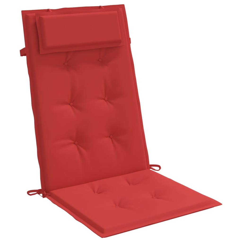 vidaXL Highback Chair Cushions 6 pcs Red Oxford Fabric