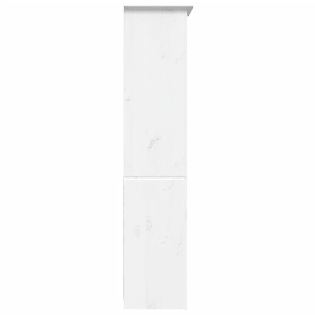 vidaXL Bookcase BODO White 31.5"x15"x70.9" Solid Wood Pine 5-Tier