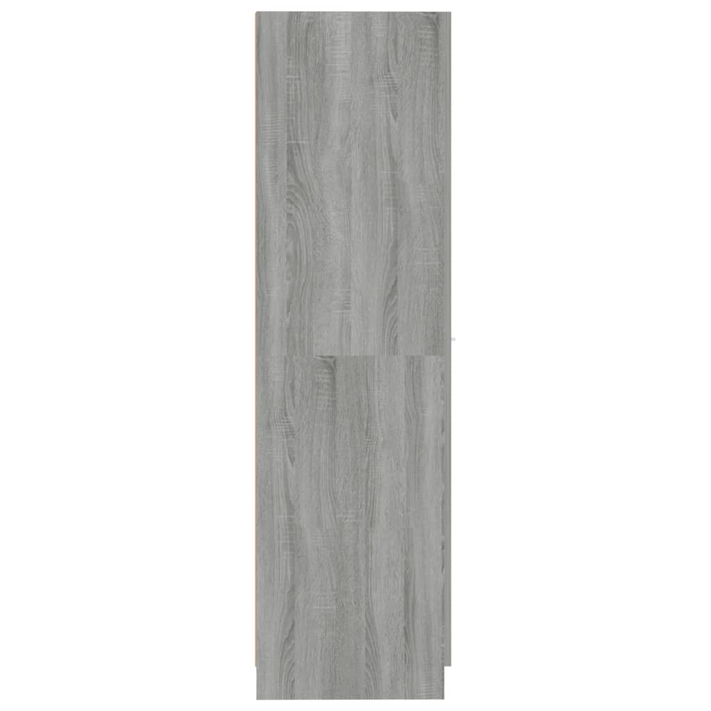 vidaXL Apothecary Cabinet Gray Sonoma 11.8"x16.7"x59.1" Engineered Wood